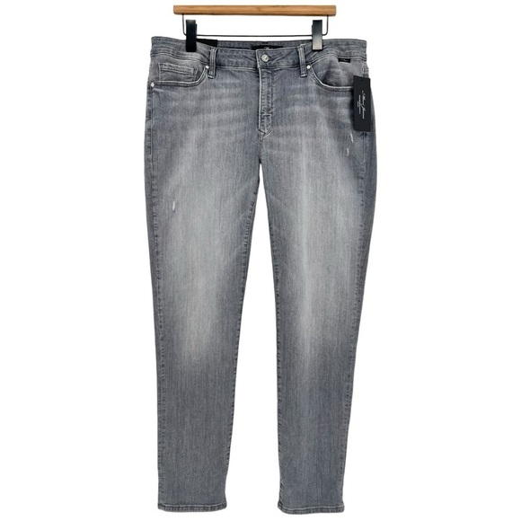 Mavi Emma Slim Boyfriend Jean in Mid Grey Tribeca Size W33 x L32 - Picture 1 of 10